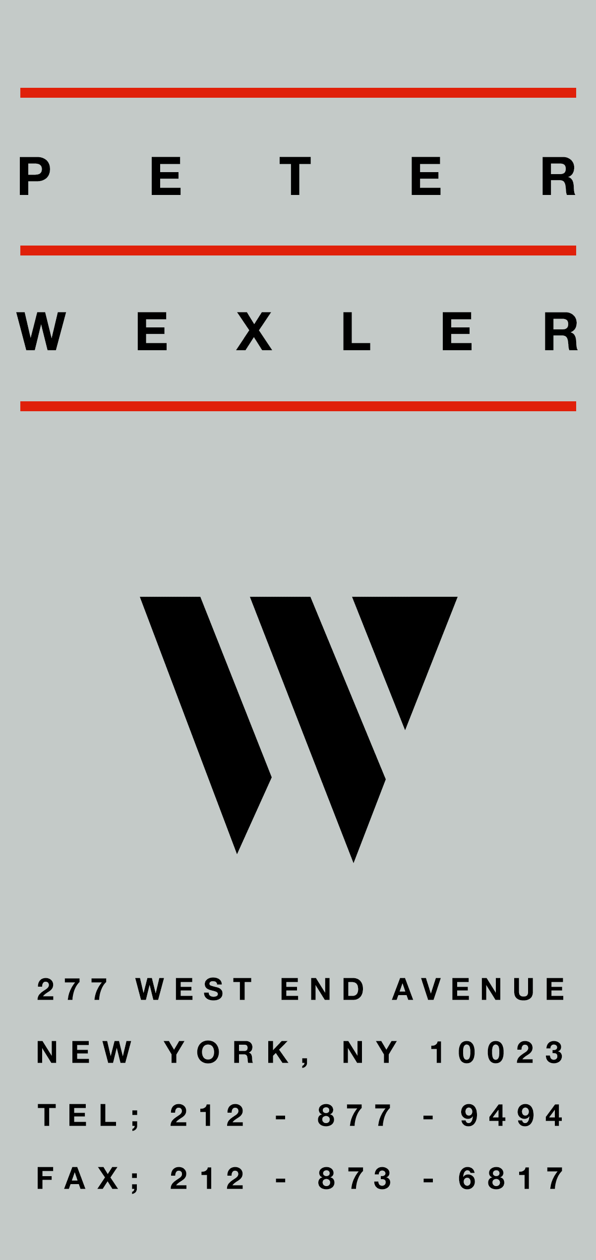 Peter Wexler - 277 West End Avenue, New York, NY 10023 - (212) 877-9494 - peterwexler@mindspring.com